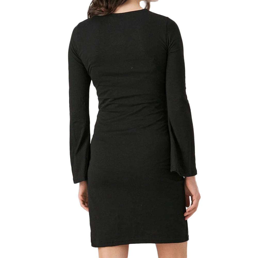 Robe de Grossesse Noir Femme Vero Moda Maternity Flared vue 2