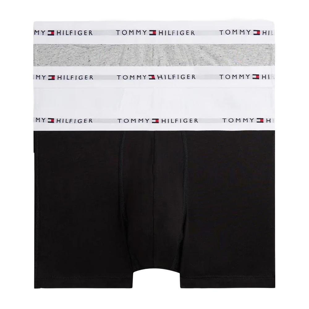 x3 Boxers Noir/Blanc/Gris Homme Tommy Hilfiger Trunk1 pas cher