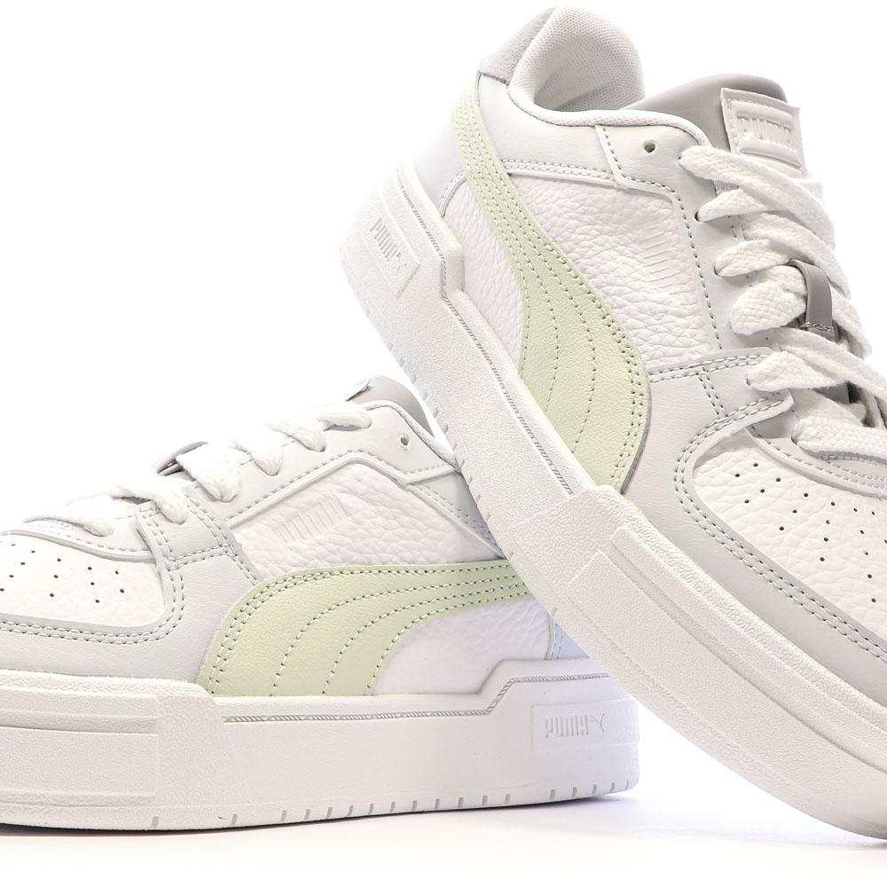 Baskets Blanche/Gris/Vert Femme Puma 394749-02 vue 7
