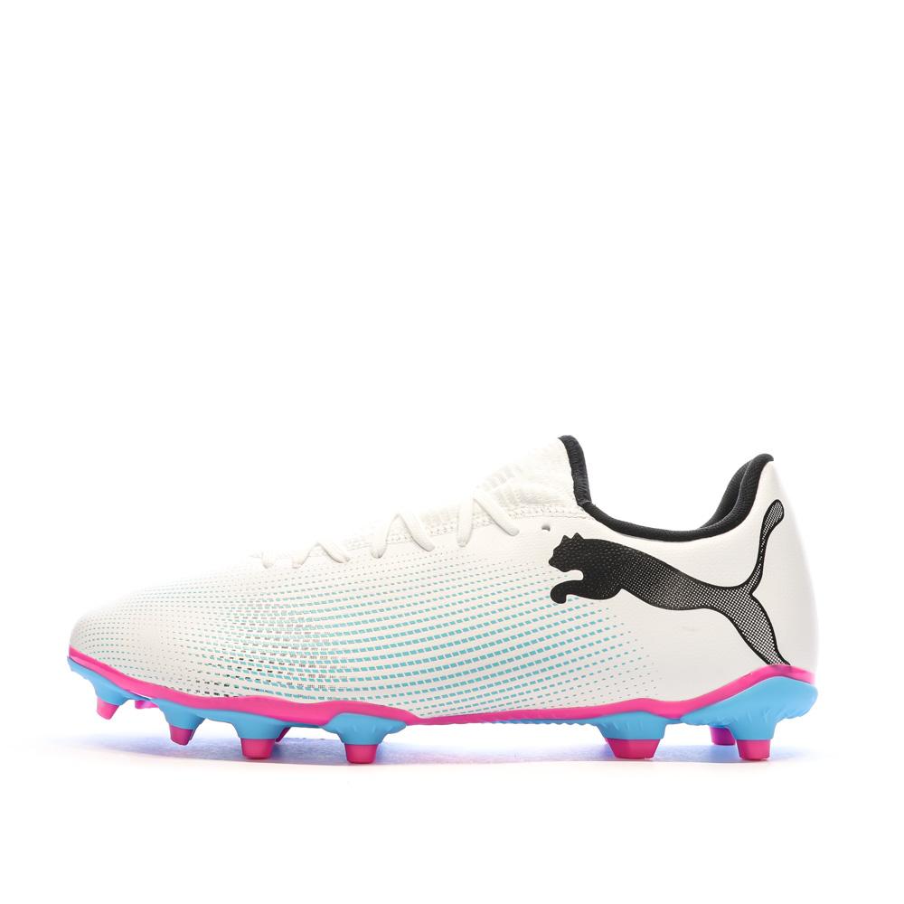 Chaussures de Football Blanc/Bleu Homme Puma Future 7 Play Fg/ag pas cher