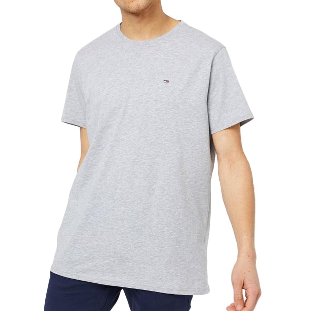 T-Shirt Gris Homme Tommy Hilfiger Slim Jersey pas cher