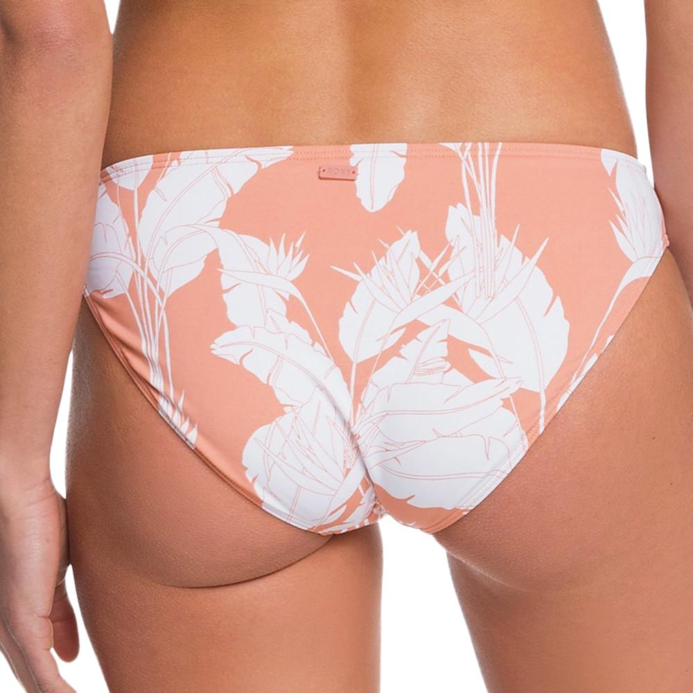 Bas de Bikini Blanc/Corail Femme Roxy Printed Beach Classics vue 2