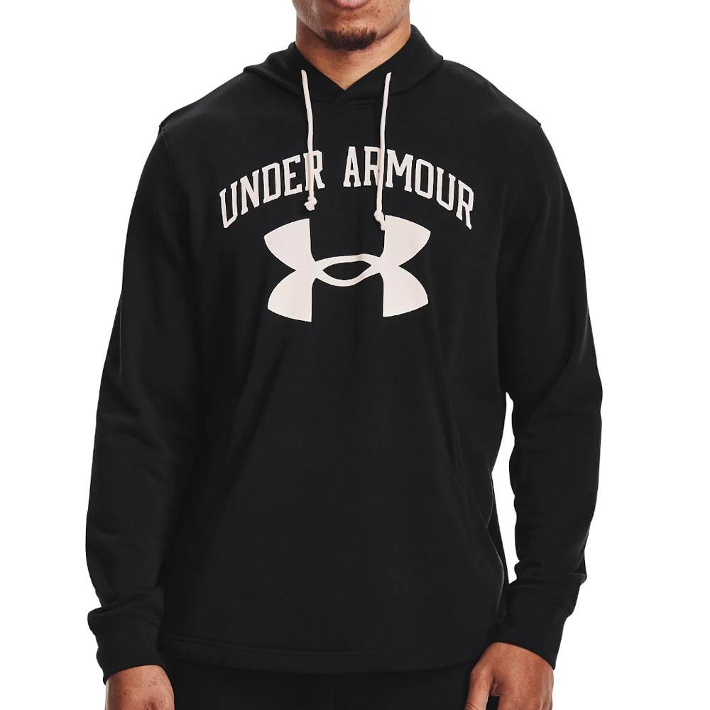 Sweat à Capuche Noir Homme Under Armour Rival Terry Big Logo pas cher