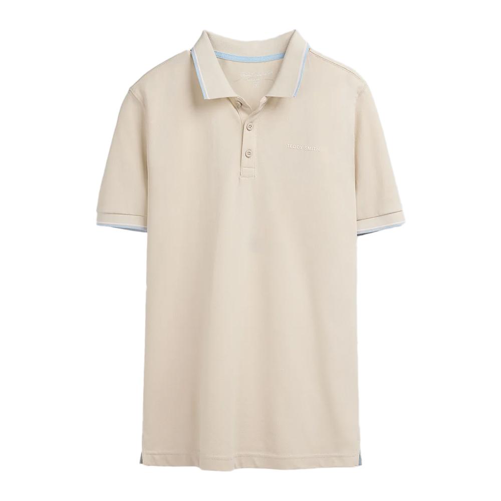 Polo Beige Homme Teddy Smith Pasian 2 11316819D pas cher