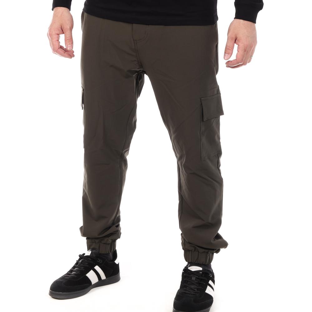 Pantalon fluide Kaki Homme American People Press pas cher