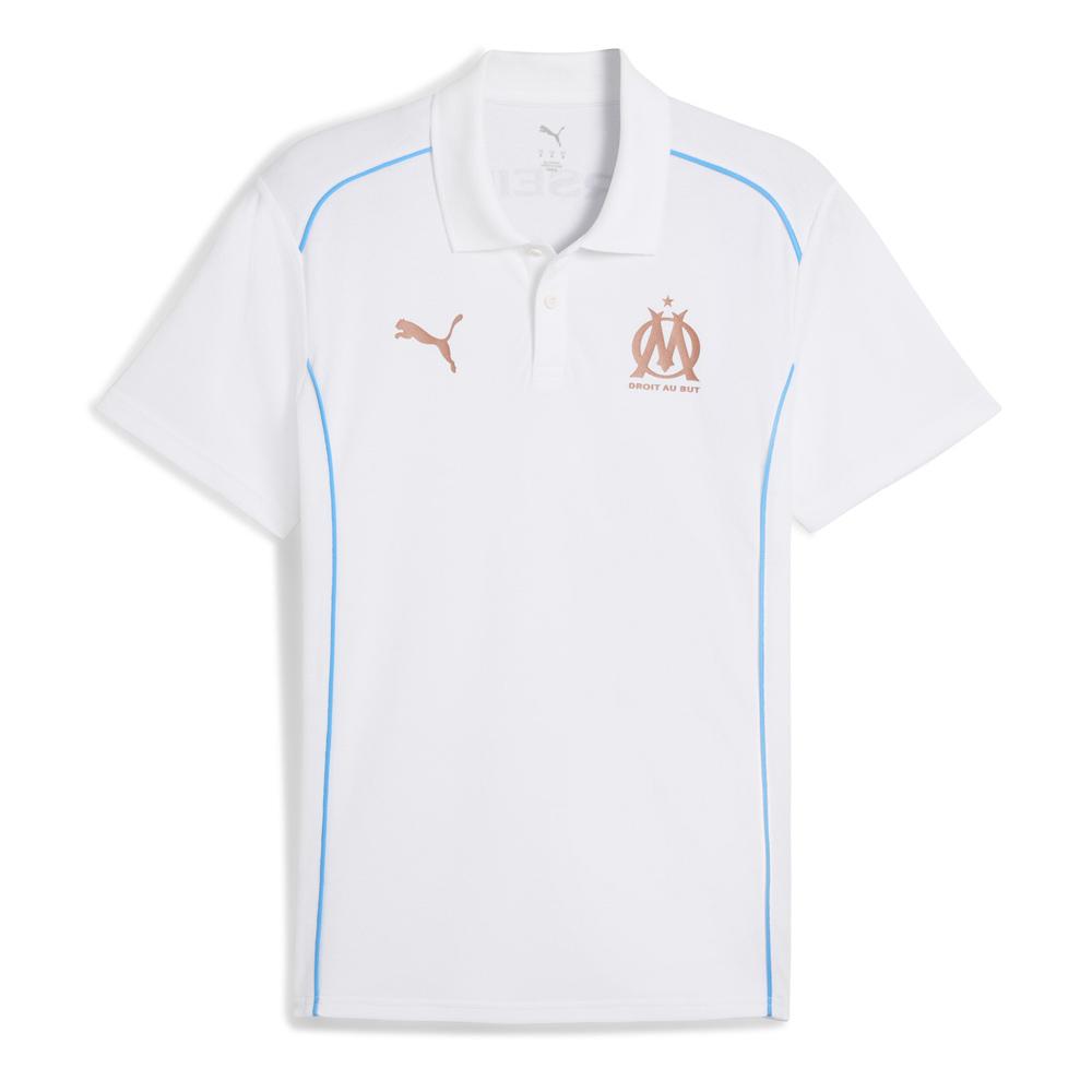 OM Polo Blanc Homme Puma pas cher