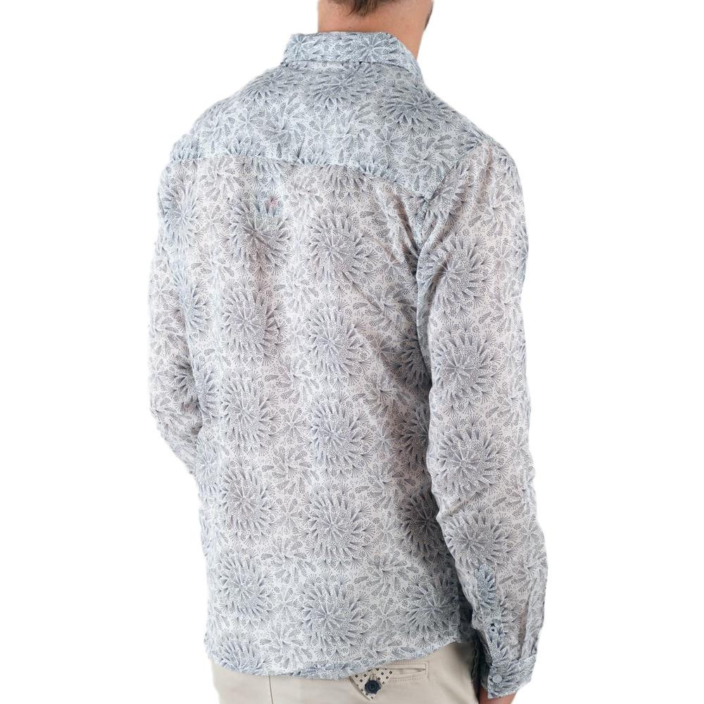 Chemise Manches Longues Blanche Homme Deeluxe Willard vue 2