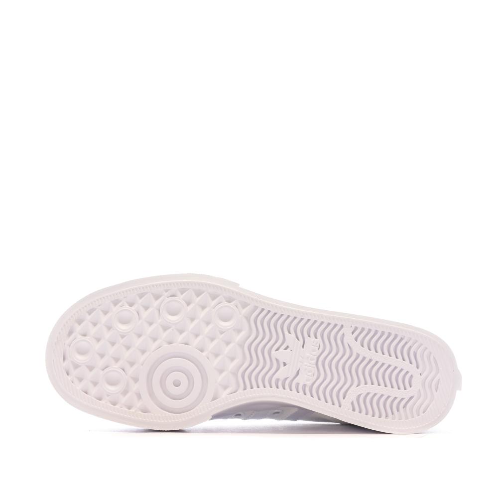 Baskets Blanches Femme Adidas Nizza vue 5