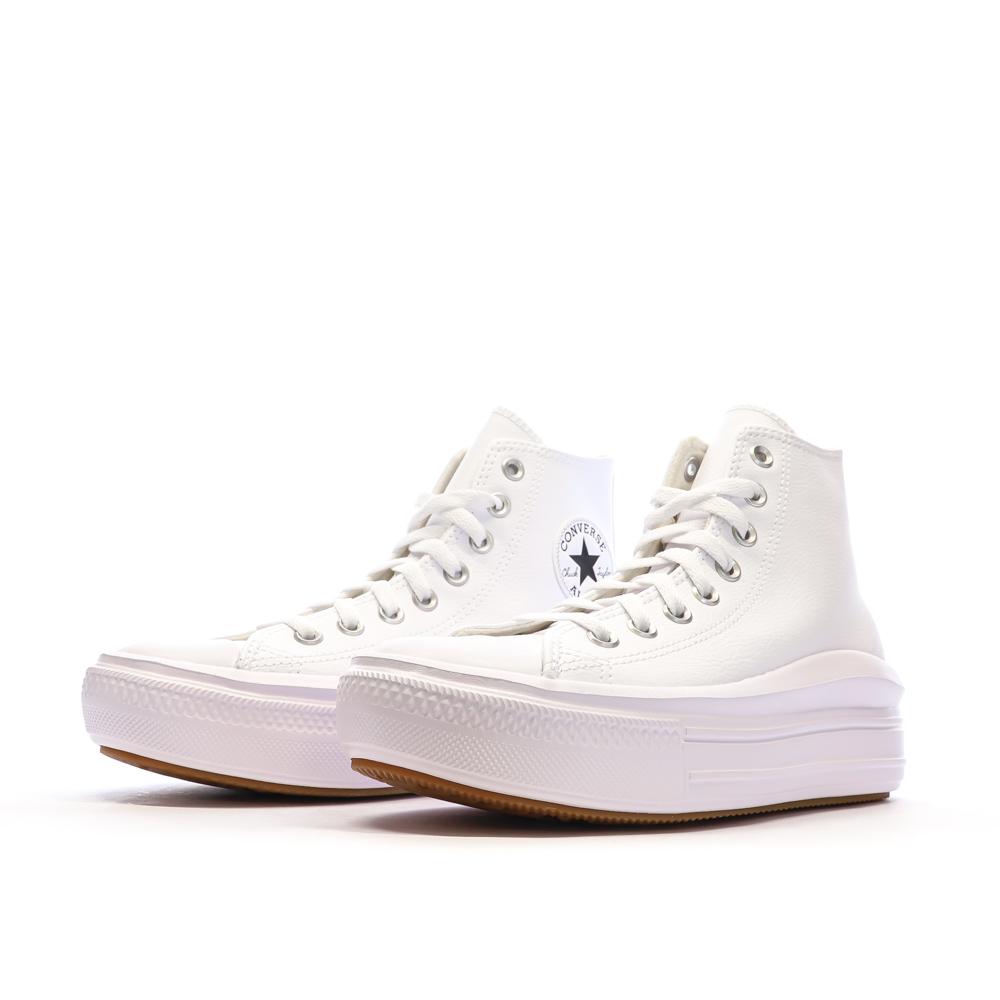 Baskets Blanches Femme Converse Chuck Taylor All Star Move vue 6