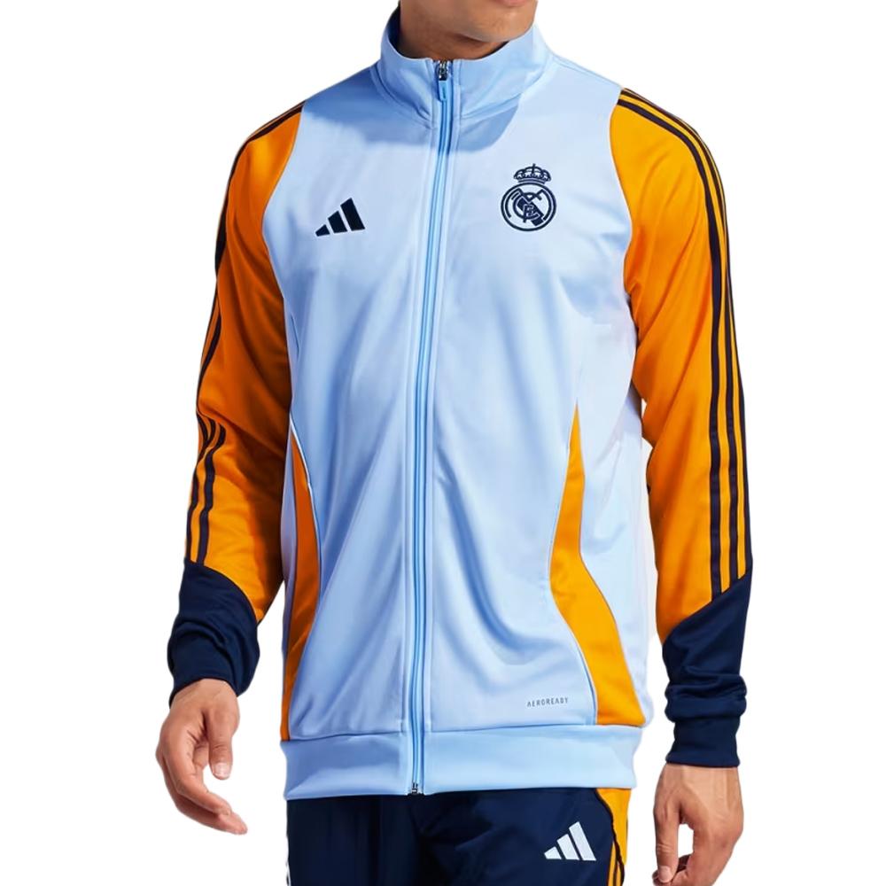 Real Madrid Survêtement Bleu/Orange Homme Adidas 24/25 pas cher