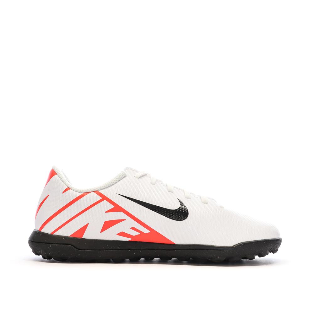 Chaussures de Foot Blanc/Rouge Junior Nike Vapor 15 Club TF vue 2