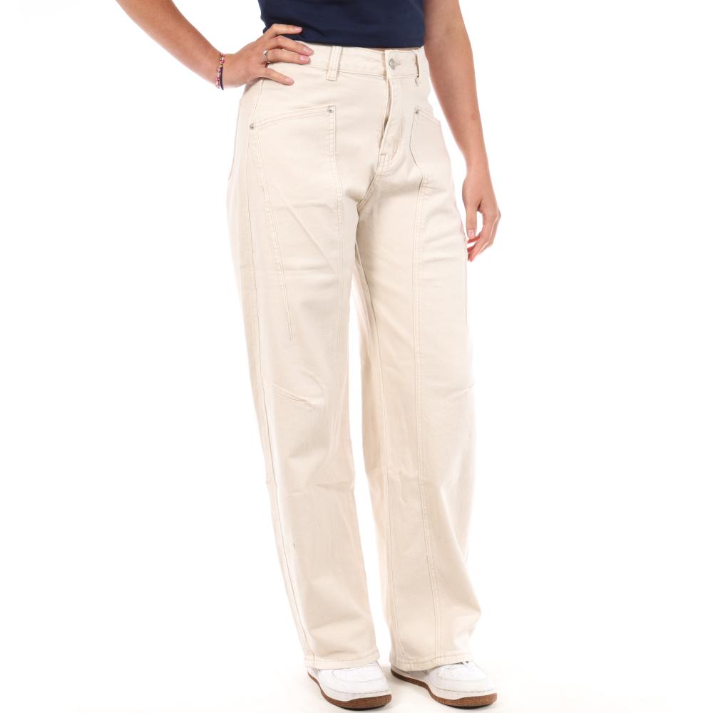 Jean Droit Beige Femme Monday Premium 1930A pas cher