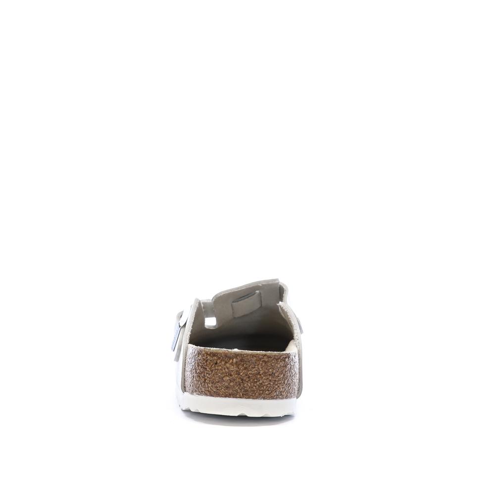 Sabots Blanc Mixte Birkenstock Boston vue 3