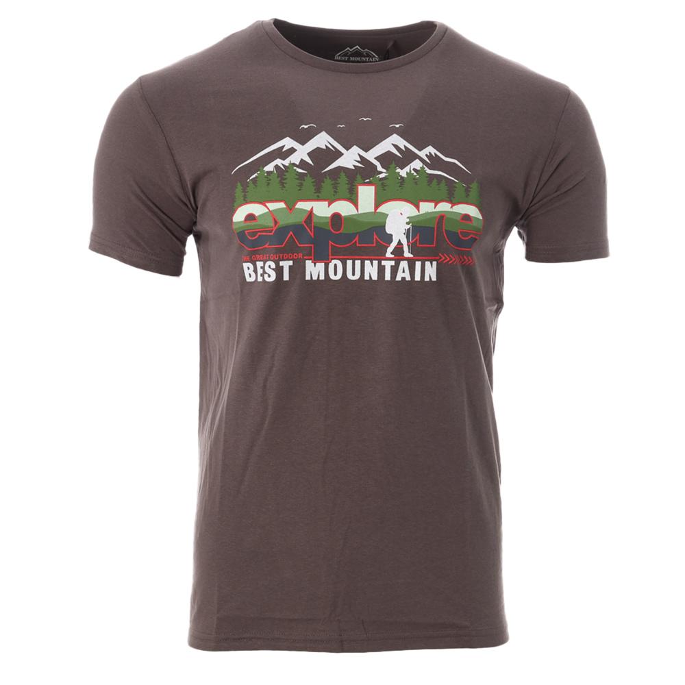 T-shirt Kaki Homme Best Mountain 2002 pas cher