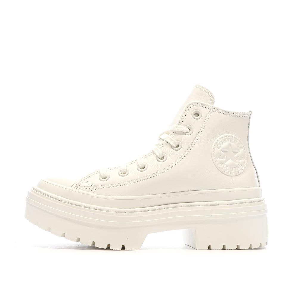 Baskets Blanches Femme Converse All Star Lugged pas cher