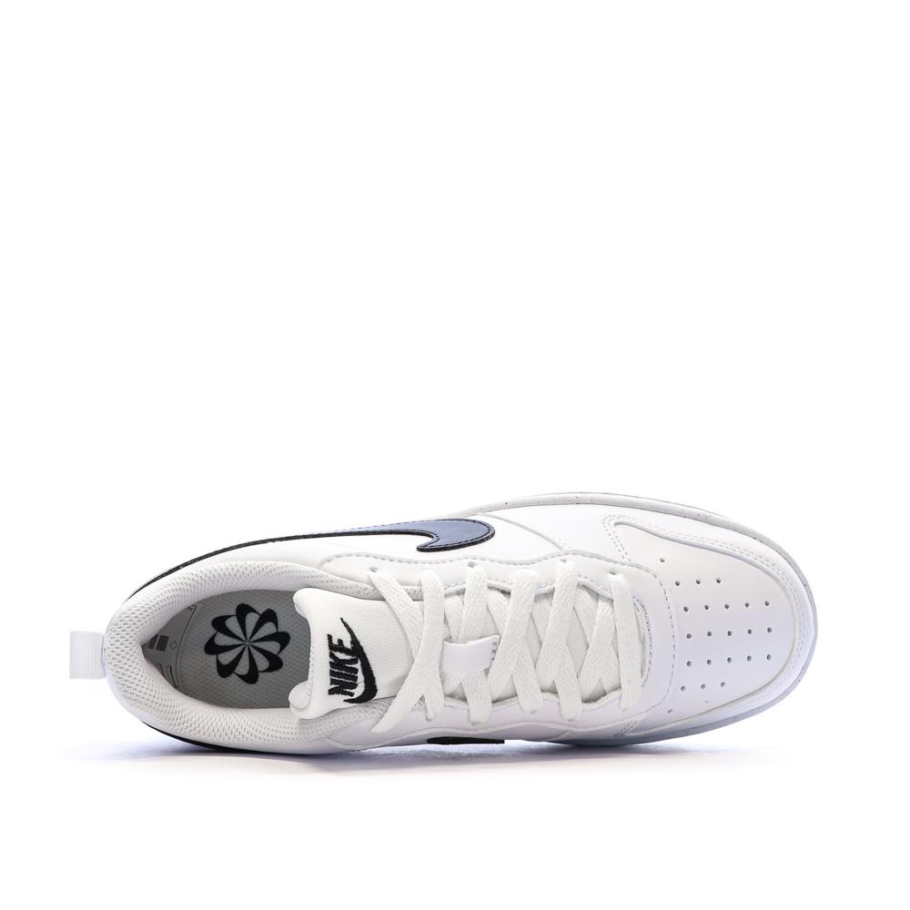 Baskets Blanches Garçon Nike Court Borough Low vue 4