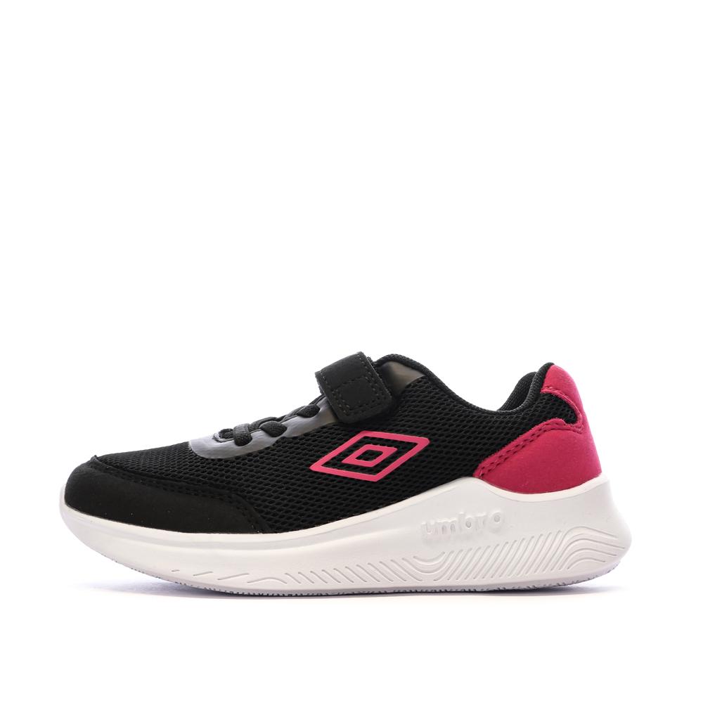 Baskets fille Umbro Nateo Noir/Rose – Style et confort sportif pas cher