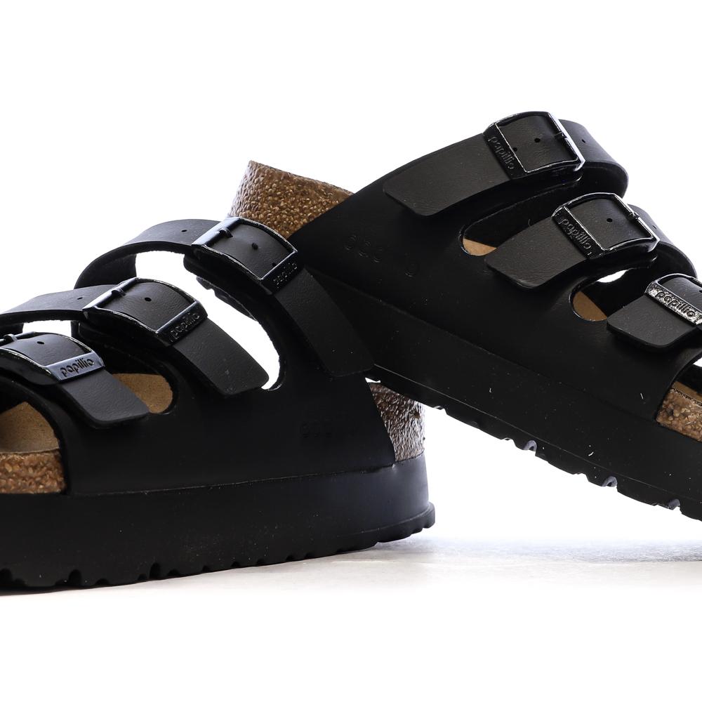Sandales Noires Femme Birkenstock Arizona Papflex vue 7