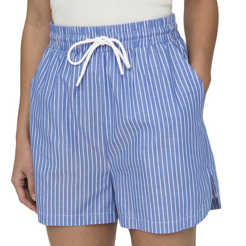 Short Bleu à Rayures Femme Only Arja pas cher