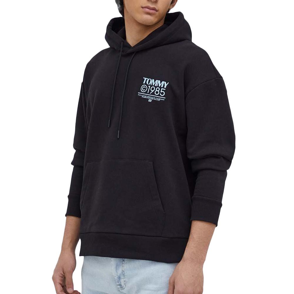 Sweat à Capuche Noir Homme Tommy Hilfiger Pop Graphic pas cher