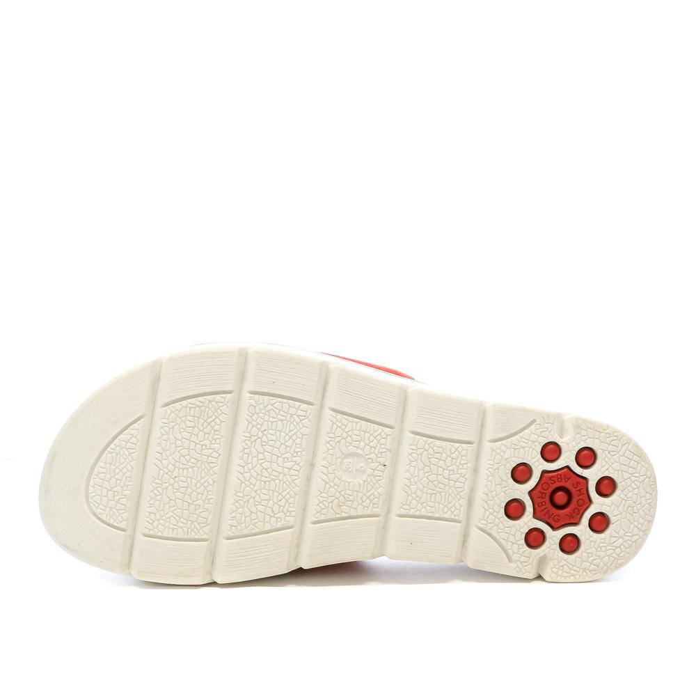 Sandales Rouge Femme RELIFE Joymule vue 2
