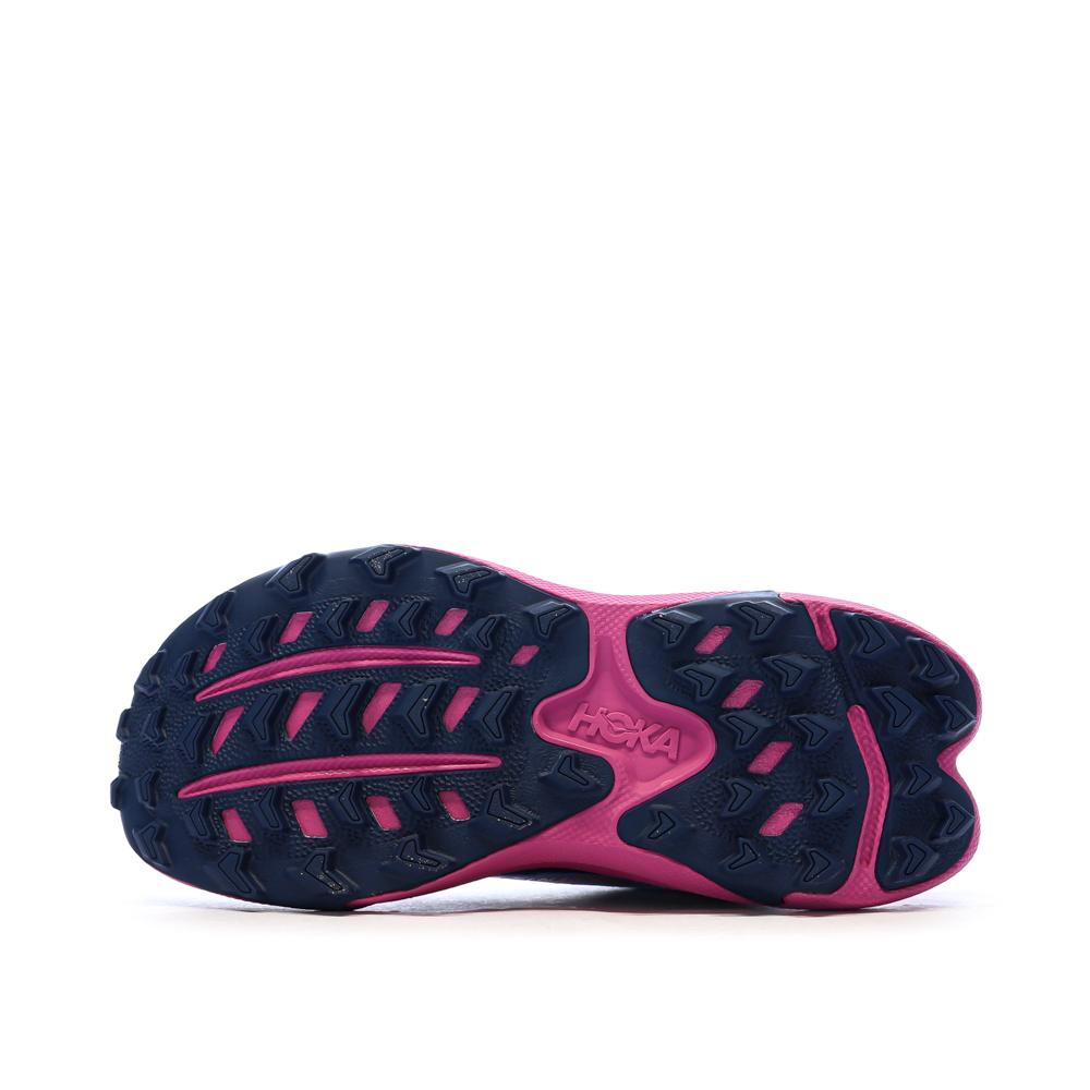 Chaussures de Trail Bleu/Rose Femme Hoka Torrent 4 vue 5
