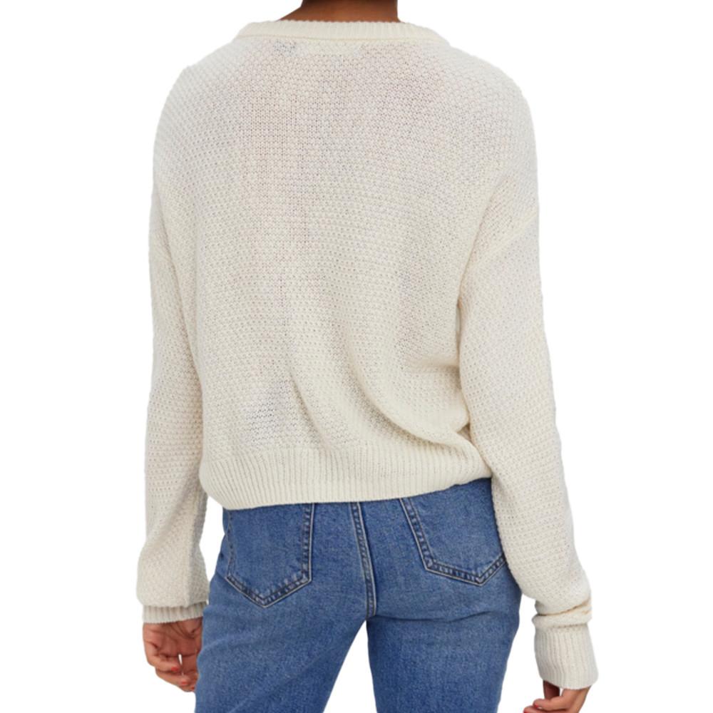 Pull Ecru Femme Vero Moda Malva vue 2