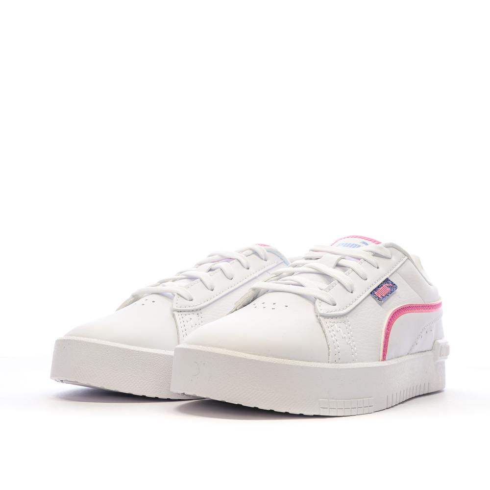 Baskets Blanches/Roses Fille Puma Jada 395599 vue 6