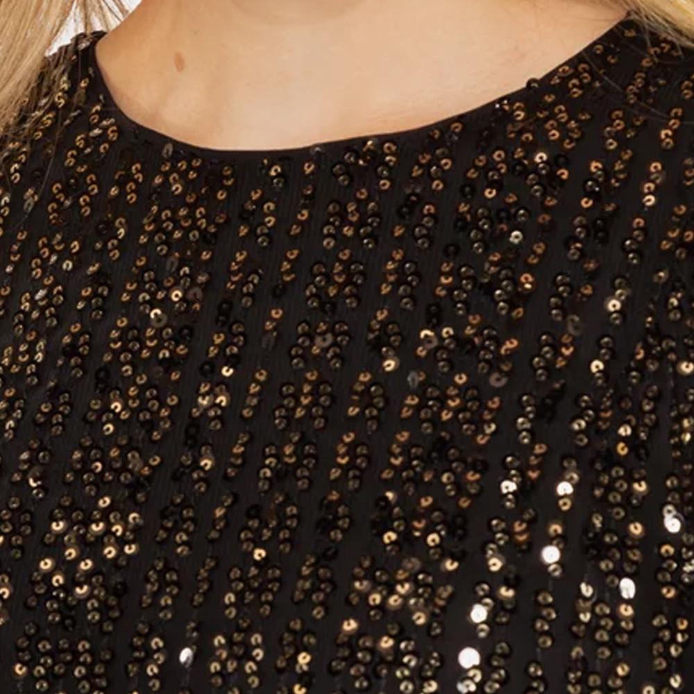 Robe Noir à sequins Femme Superdry vue 3
