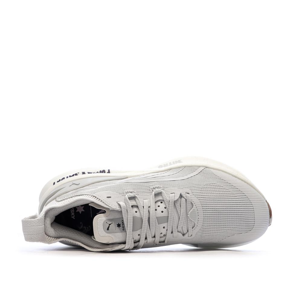Chaussures de running Grise Femme Puma Foreverrun Nitro 2 Saysky vue 4