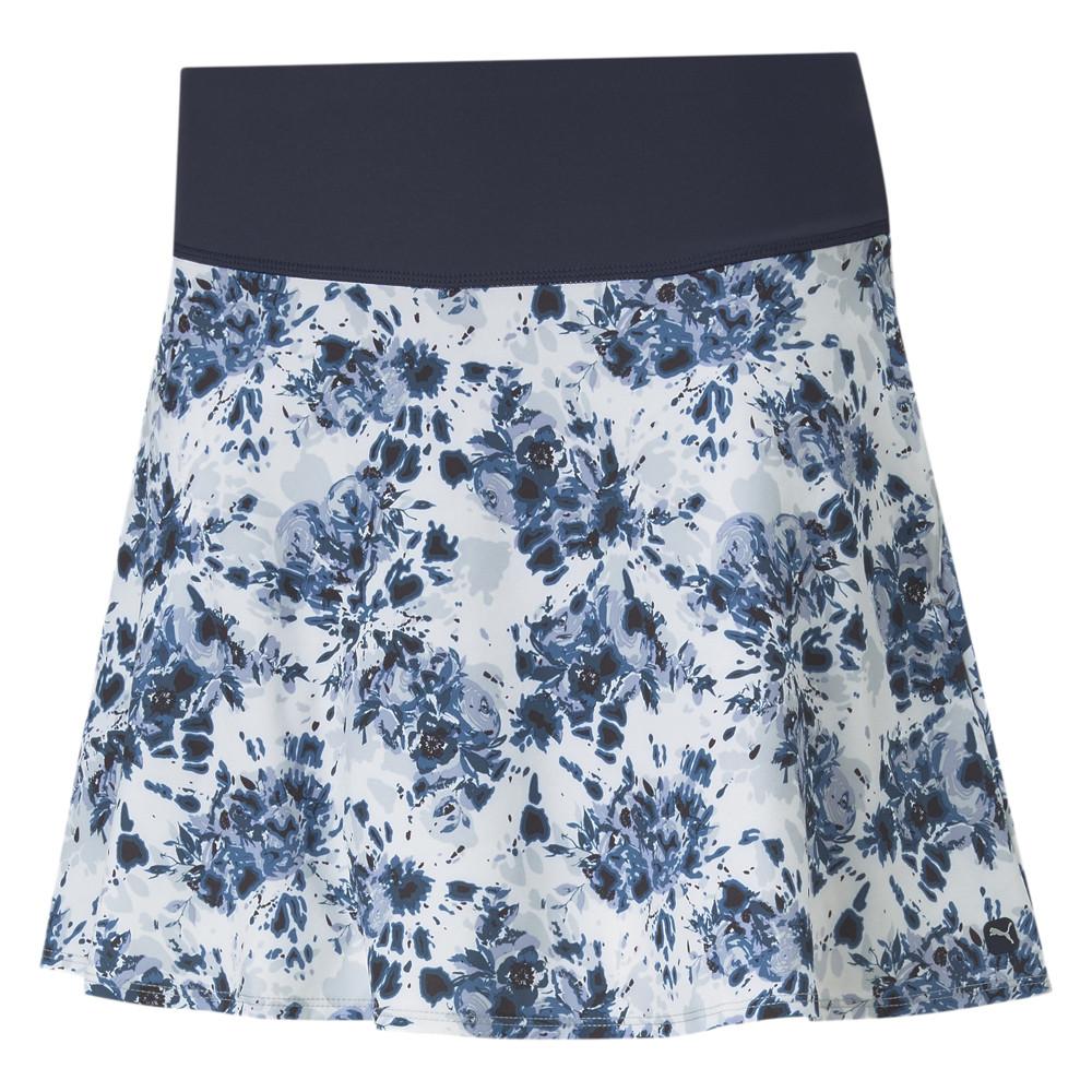 Jupe Fleurie Blanc/Bleu Femme Puma Skirt pas cher