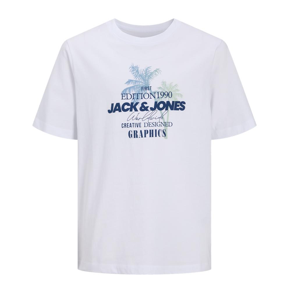 T-Shirt Blanc Garçon Jack & Jones Jjgradient pas cher