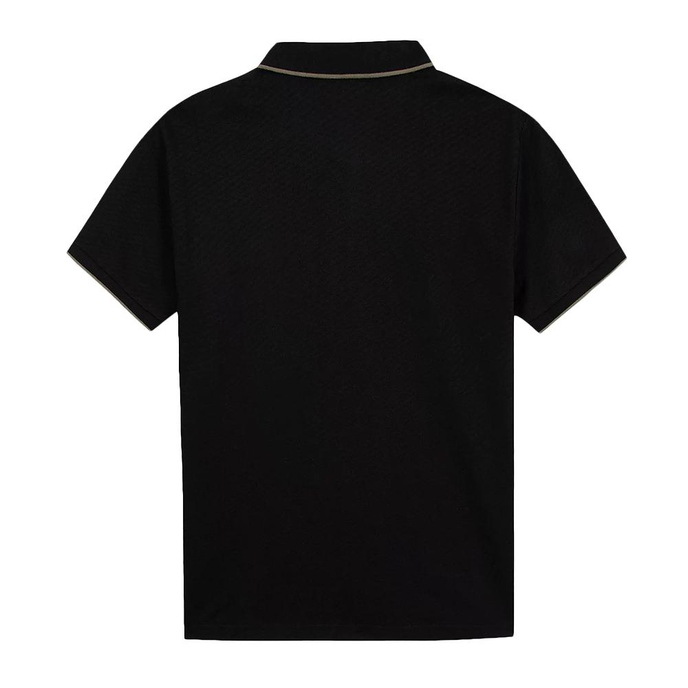 Polo Noir Homme TBS Lierre vue 2