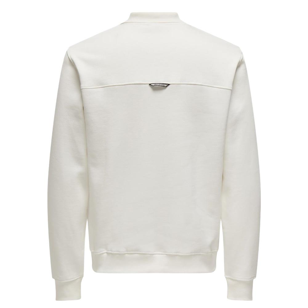 Sweat 1/2 Blanc Homme Only & Sons Abbott vue 2