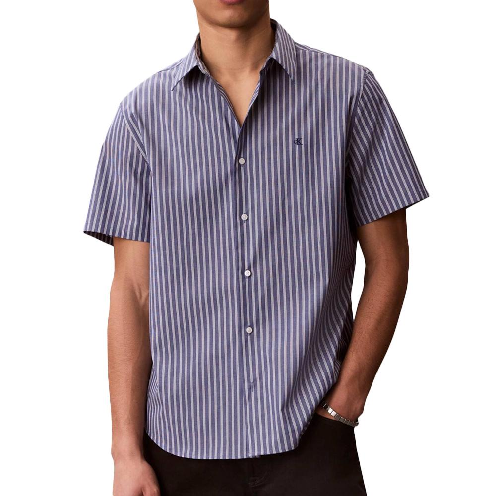 Blaues Herrenhemd von Calvin Klein Jeans Yd Multi Pinstrip günstig