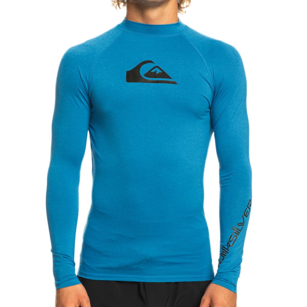 Lycra manches longues Bleu Homme Quiksilver All Time pas cher