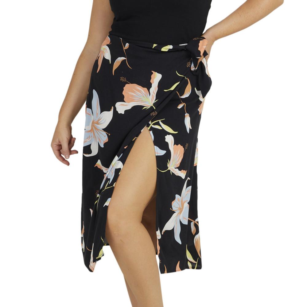 Jupe Noir Imprimé Femme Roxy Midtown Sun pas cher