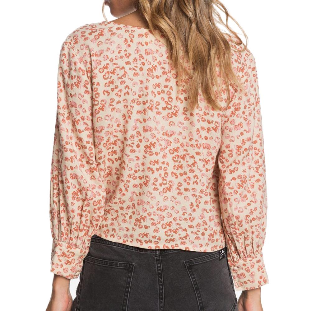 Blouse Beige Imprimé Femme Roxy Kiss And Make vue 2