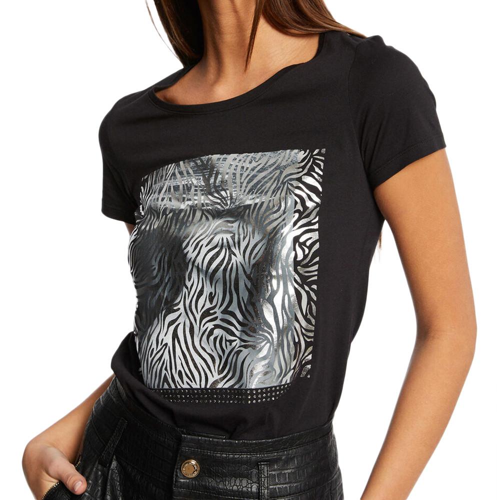 T-shirt Noir Femme Morgan DZEBA pas cher