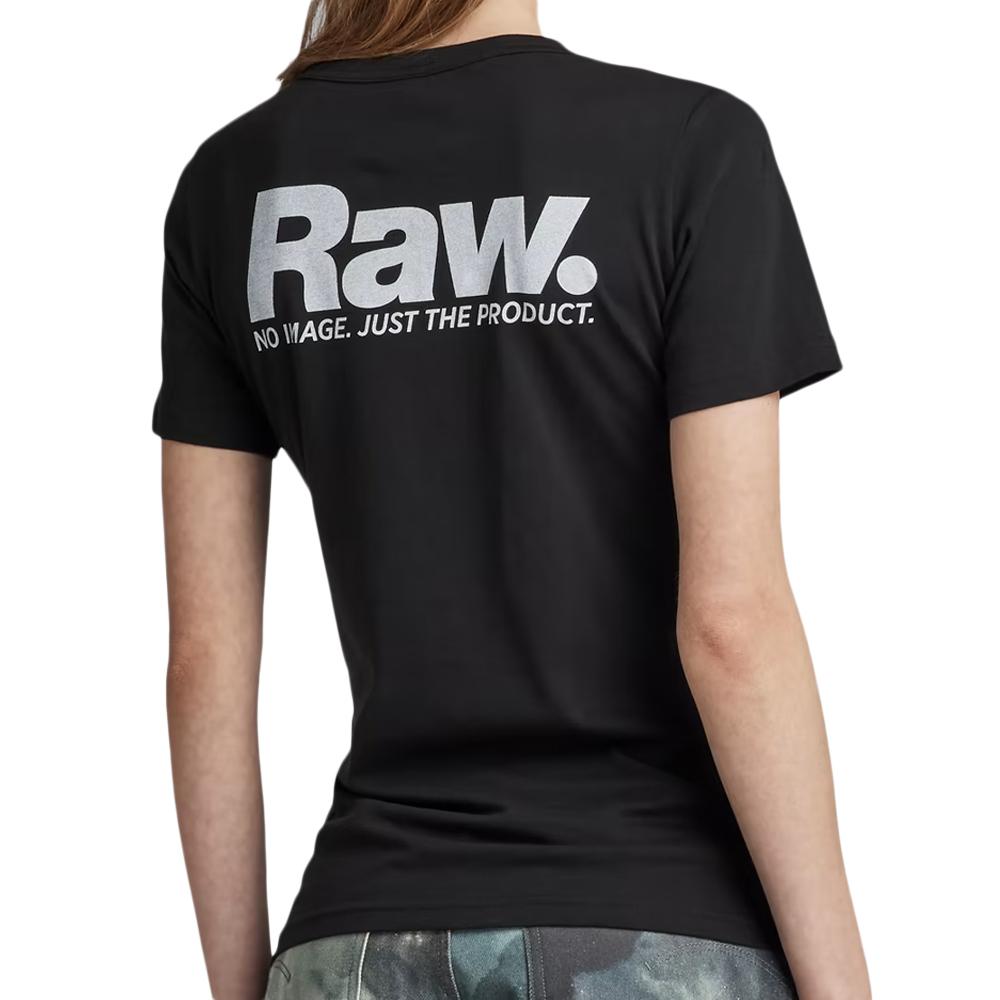 T-shirt Noir Femme G-Star Raw Nysid vue 2