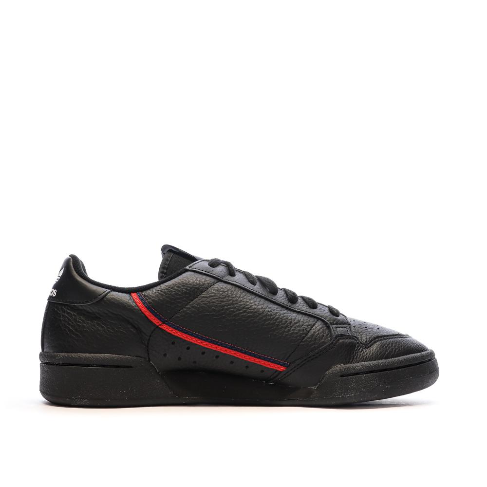 Baskets Noir/Rouge Homme Adidas Continental 80 vue 2