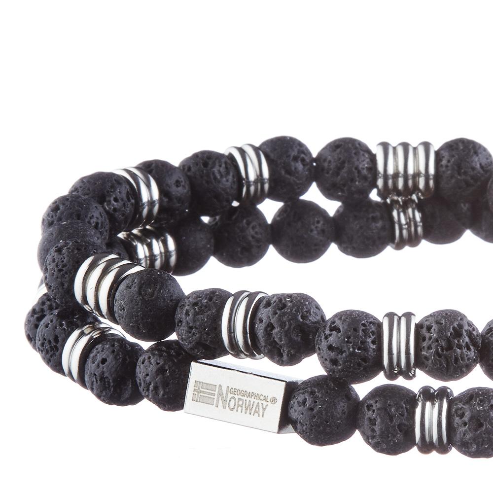 Bracelet Double Tour Noir Homme Geographical Norway 315056 vue 3