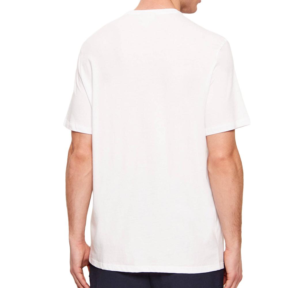 2er-Pack T-Shirts für Herren in Weiß/Blau von Calvin Klein Jeans mit Ss-Emblem Ansicht 3