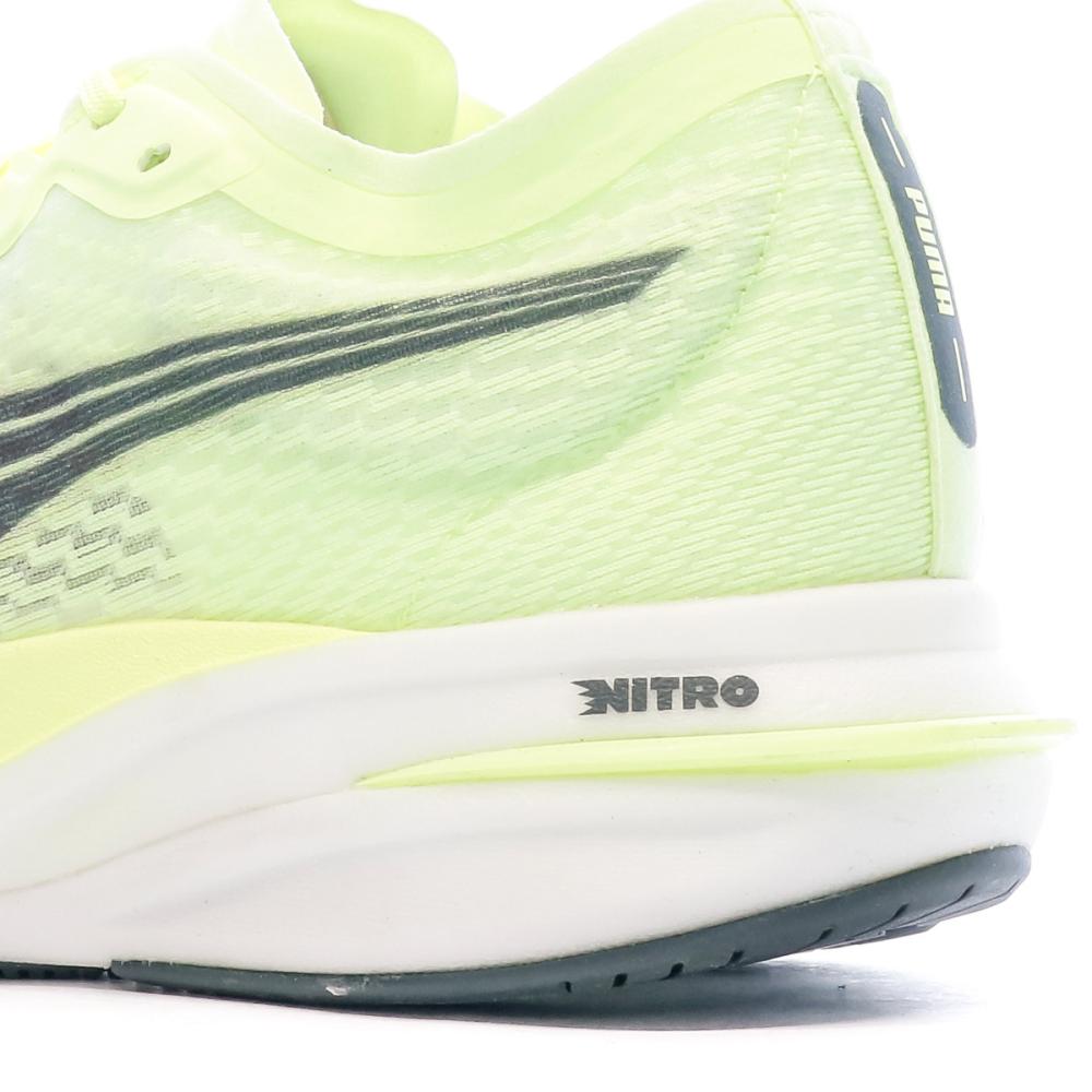 Chaussures de Running Jaune Fluo Puma Deviate Nitro vue 6