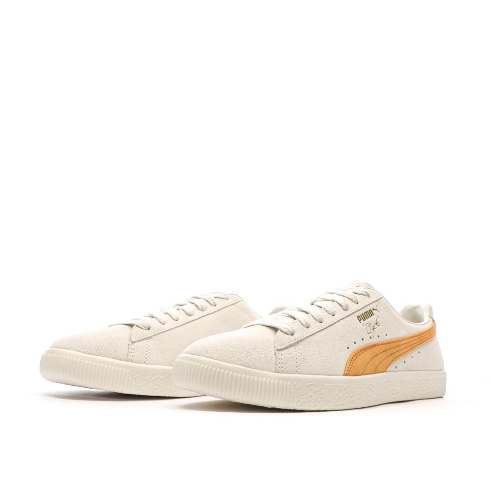 Baskets Ecru/Orange Homme Puma Clyde Og vue 6