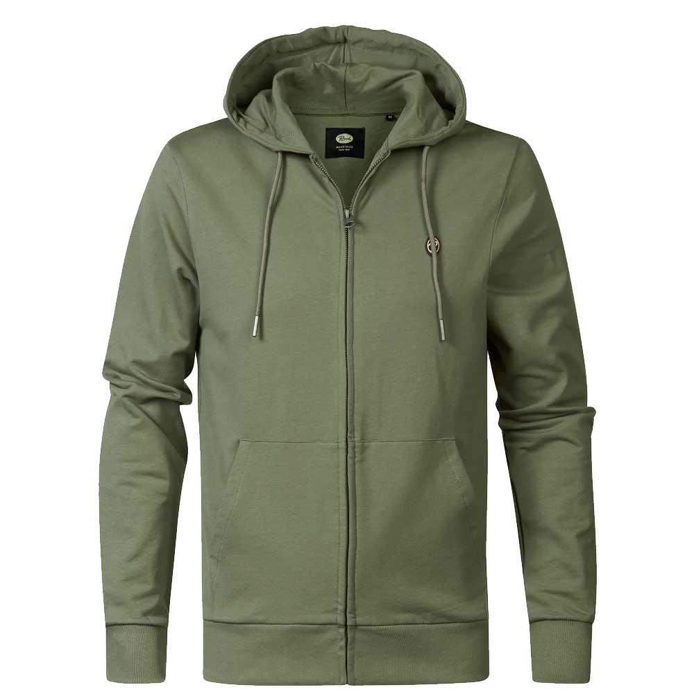 Sweat Zippé Vert Homme Petrol Industries SWH004 pas cher