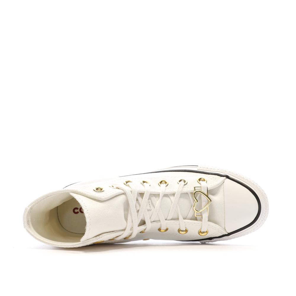 Baskets Ecrus Femme Converse Chuck Taylor All Star A05139C vue 4