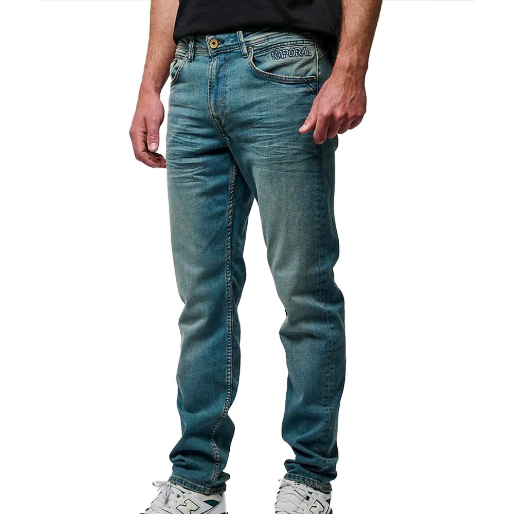 Jean Droit Bleu Foncé Homme Kaporal Driss pas cher
