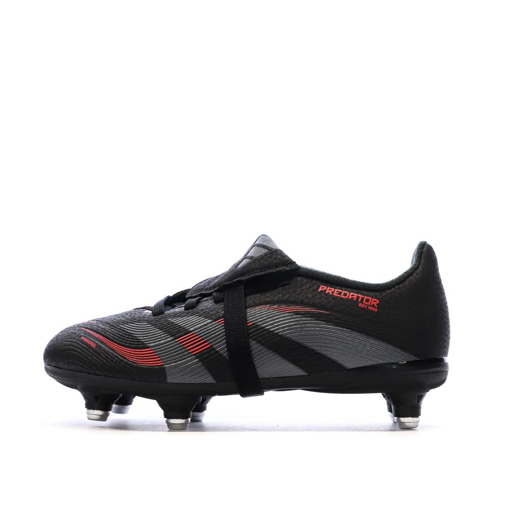 Zapatillas de fútbol negras para niños Adidas Predator League FT SG barato