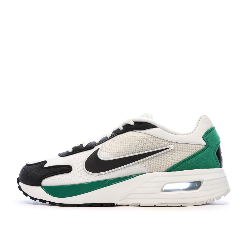 Baskets Blanc/Vert/Noir Homme Nike Air Max Solo pas cher
